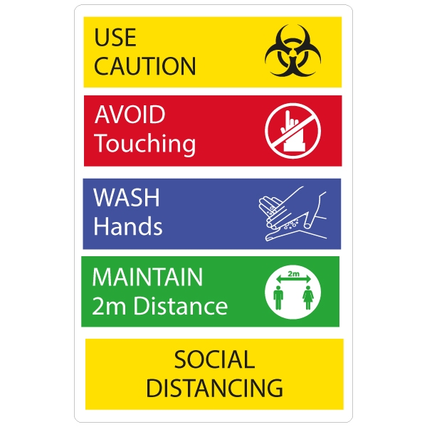 Talking Safety Social Distancing Sign